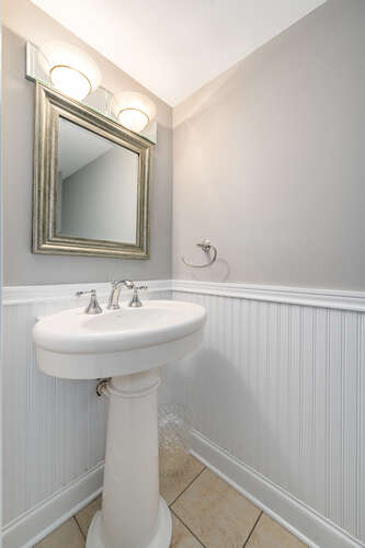 Impeccably Maintained, Rarely Available End Unit Townhome At Lake Hinsdale Village In Willowbrook - $480,000 (SOLD) 20 67 Portwine powder room 2